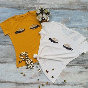 BEAUTIFUL CLOSED EYES! Rhinestone, Handmade. UNIQUE, Plus Size